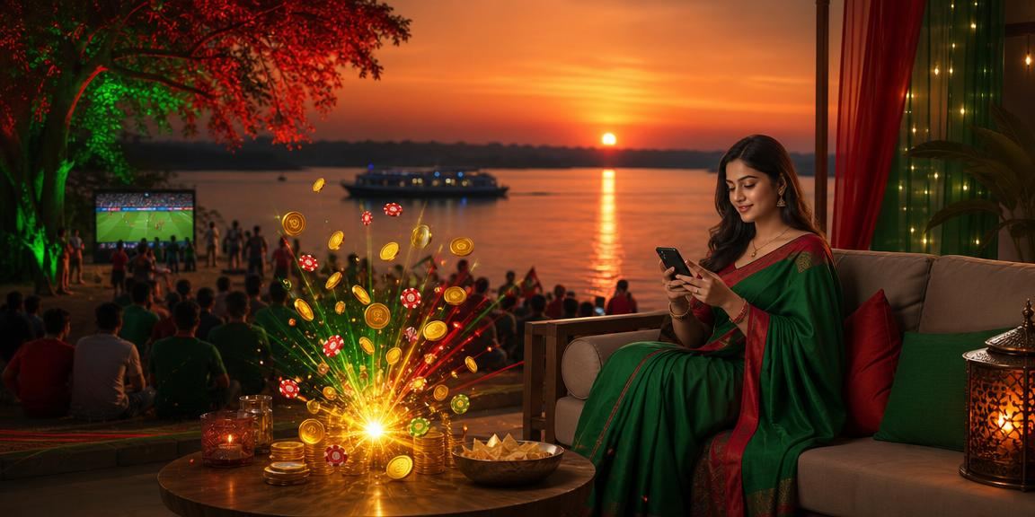রাজশাহীতে স্লট গেমের লাল-সবুজ থিম অ্যানিমেশন